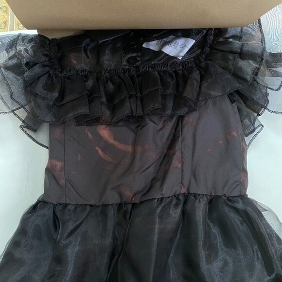 Rubies Wednesday Addams Rave'N Dress Halloween Costume Size Various - Picture 5 of 9